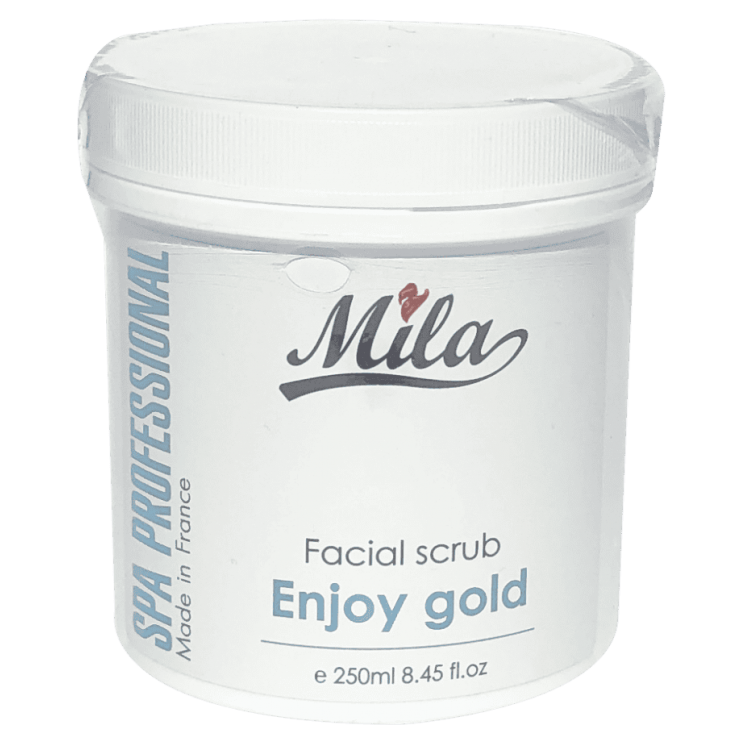 Скраб с золотом и жемчугом для сухой кожи лица Mila, 250 мл