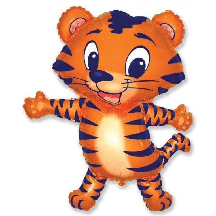 Фигурный фольгированный шарик Тигренок
