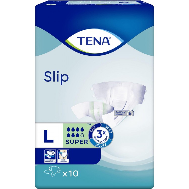 Tena / Подгузники для взрослых Slip Super 10 - L