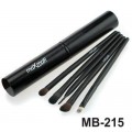 maXmaR MB-215 Набор кисточек для макияжа из 5 инструментов в металл. футляре