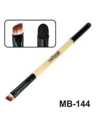 maXmaR MB-144 Кисть для жидких помад, консиллеров, кремообразных теней и моделир. ресниц и бровей