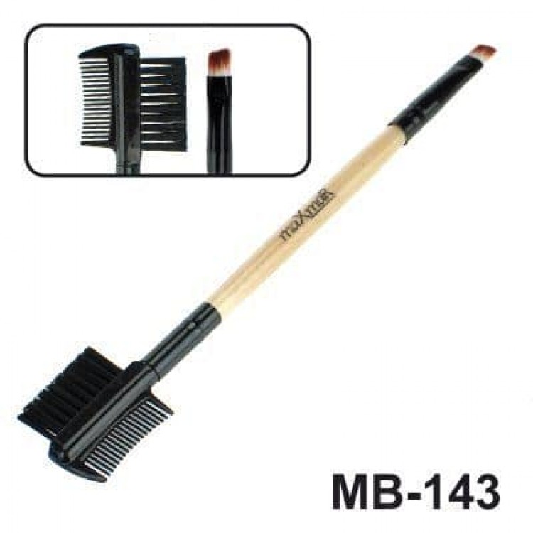 maXmaR MB-143 Кисть для жидких помад, консиллеров, кремообразных теней и моделир. ресниц и бровей