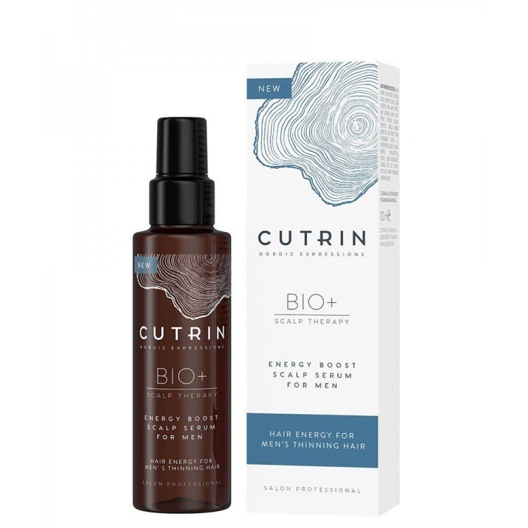 Сыворотка против выпадения волос для мужчин Cutrin Bio+ Energy Boost Scalp Serum, 100 мл