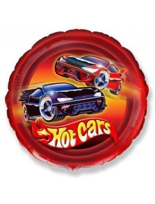 Фольгированный воздушный шар, 18" (45 см), Hot Cars, Flexmetal