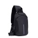 Рюкзак повседневный с замком, USB разьем, размер 20*31*13см, Черный (Black)