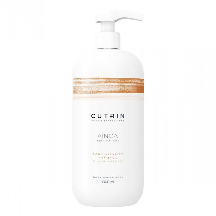 Укрепляющий шампунь для волос Cutrin Ainoa Body Vitality Shampoo, 1000 мл