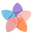 Набор спонжей CS085 для умывания набор 5шт в прозрачной косметичке colour mix