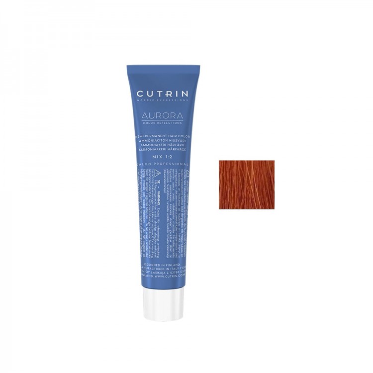 Безаммиачная краска для волос Cutrin Aurora Demi Color - 6.443 облепиха
