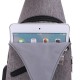 Рюкзак з одним плечовим ременем, USB роз'єм, розмір 17*33*9см, Сірий (Gray)