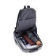 Рюкзак повсякденний із замком, USB роз'єм, розмір 20*31*13см, Сірий (Gray)
