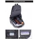 Рюкзак повседневный с замком, USB разьем, размер 20*31*13см, Черный (Black)