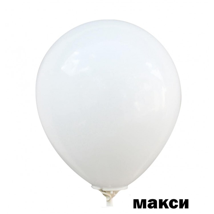 Кулька латексна G90/ 10" пастель 01 білий  1уп/500шт. МАКСІ