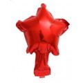 5" звезда б/м красная фольгированная