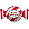 Сладкая конфета Happy birthday 21/36* 901831 красная Фольга