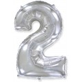 Цифра 2 Flexmetal 32" СРІБЛО (901812 Р)