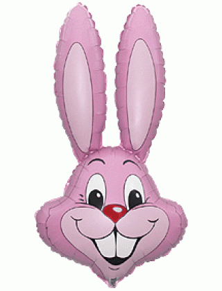 Заяц 35/23* 901589 розовый Фольга