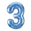 Цифра 3 Slim Agura Синій (102 см / 40') 756409