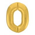 Цифра 0 Slim Agura золото (102 см/40') 754696