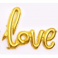 Напис фольгований LOVE золото 108*65.5см