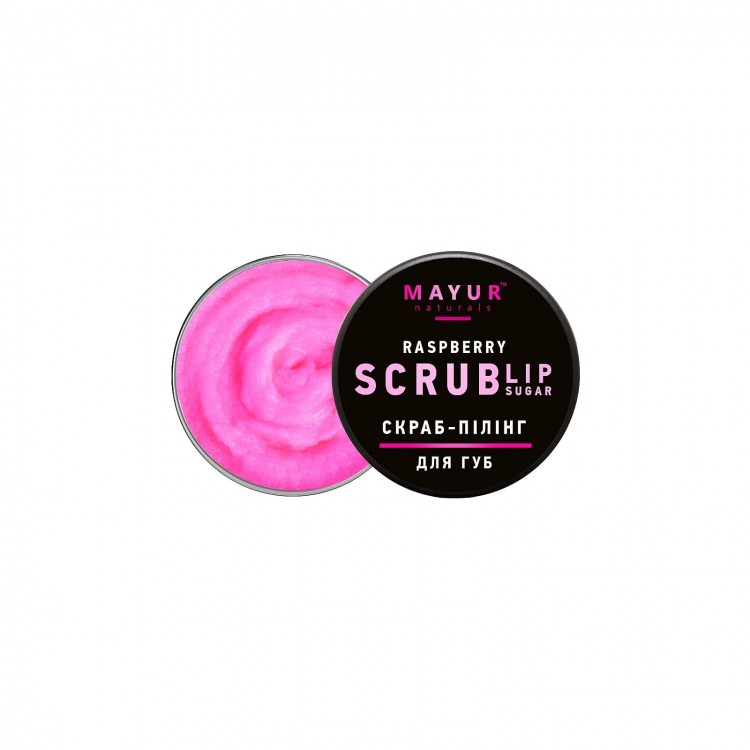 Скраб для губ Mayur Raspberry Lip Sugar Scrub Малиновое пралине 15 г (4820230953237)