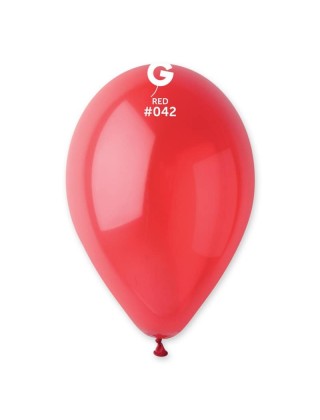Кулька латексна G90/10" (26cm) пастель 042 червоний (уп/100шт)
