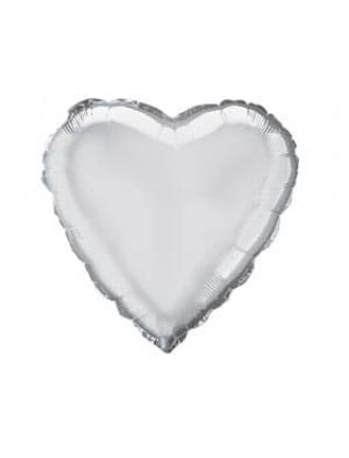 18" сердце б/м серебряное 201500 P фольга