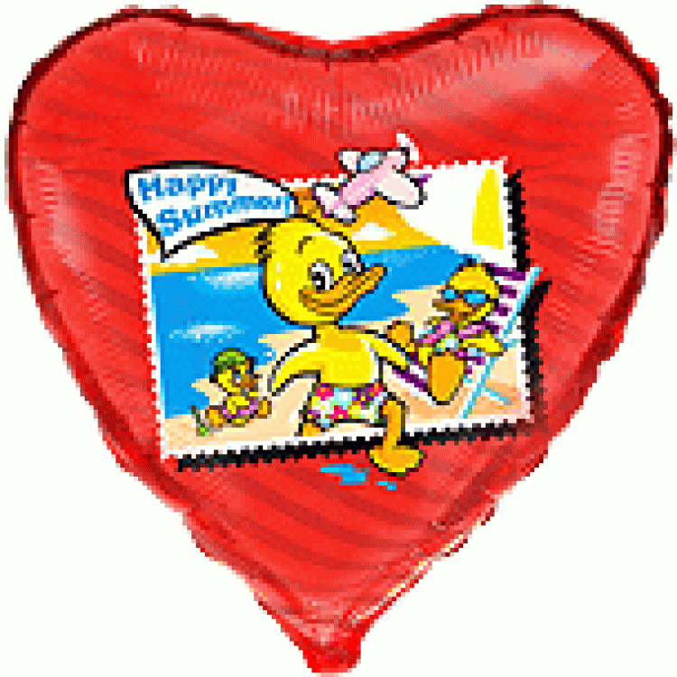 201594 Серце 18 (фольга) з мал.