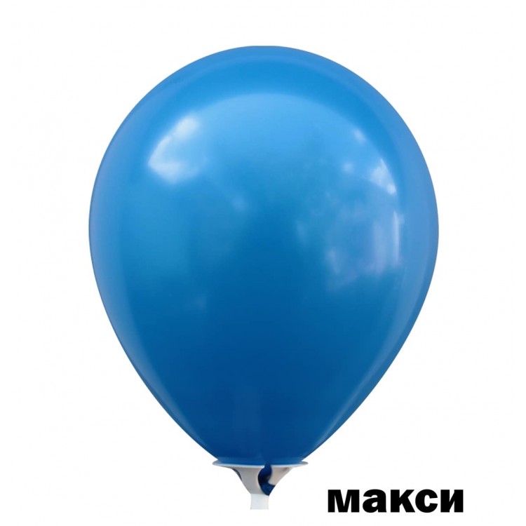 Кулька латексна G90/10" (26cm) пастель 10 синій (G90)  1уп/500шт МАКСІ
