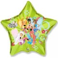 Звезда 36* с рисунком Winx 306501 Фольга