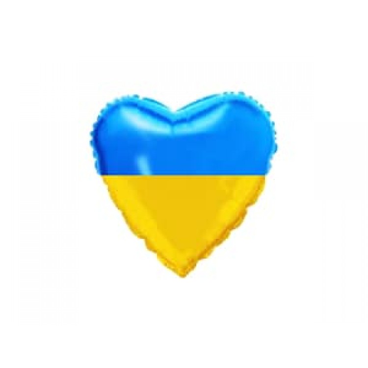 212505 Сердце-мини 9* Украинский Флаг
