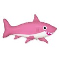 Акула счастливая розовая 30/42* 901781 (Pink) Фольга