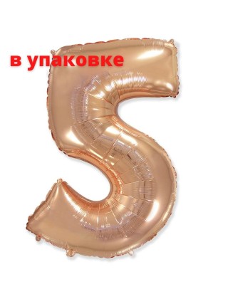 В упаковке Цифра 5 Flexmetal РОЖЕВОЕ-ЗОЛОТО (B901765RG)