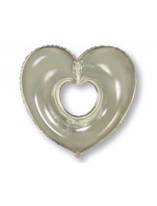 Сердце в сердце 901500 Фольга серебро