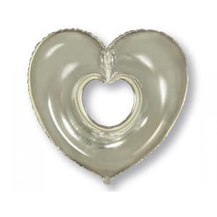 Сердце в сердце 901500 Фольга серебро