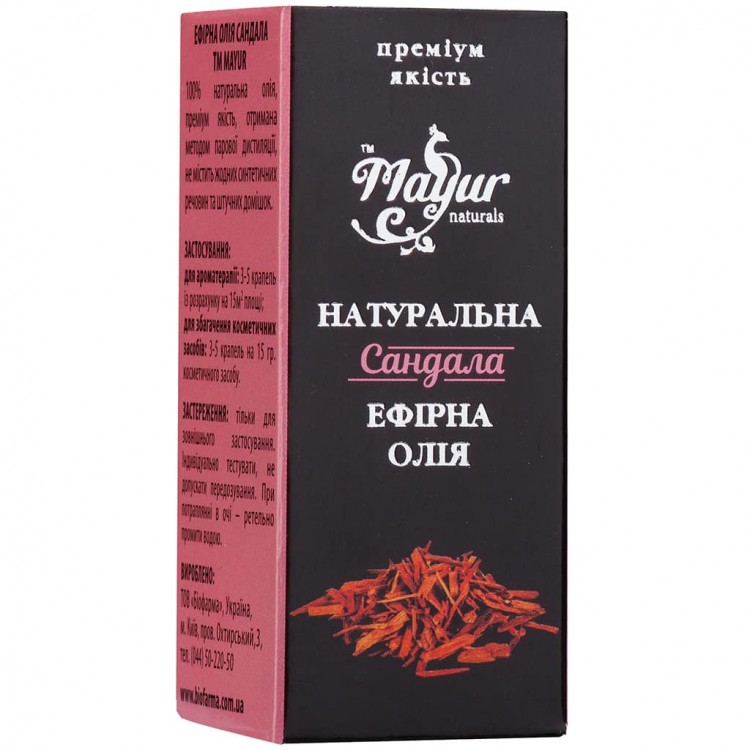 Ефірна олія Сандал, ТМ Mayur