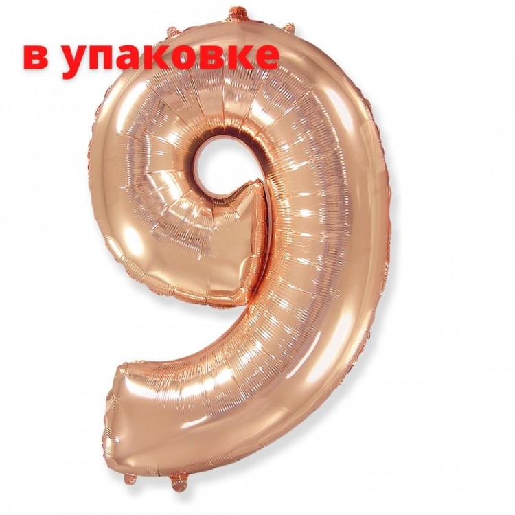 В упаковці Цифра 9 Flexmetal РОЖЕВЕ-ЗОЛОТО (B901769RG)