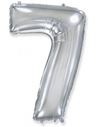 Цифра 7 Flexmetal 32" СЕРЕБРО (901817 Р)