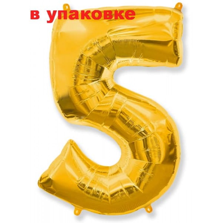 В упаковке Цифра 5 Flexmetal ЗОЛОТО (B901765O)