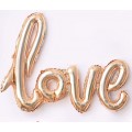 Надпись фольгированная LOVE розово-золото 108*65.5см