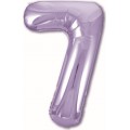 Цифра 7 Slim Agura Пастель-Фіолетовий (102 см / 40') 755235