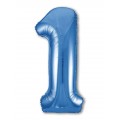Цифра 1 Slim Agura Синий (102 см/40') 754504