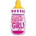 Бутылочка It's a Girl 31/17* 901827 розовая Фольга