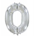 Цифра 0 Flexmetal 32" СЕРЕБРО ( 901810 Р )