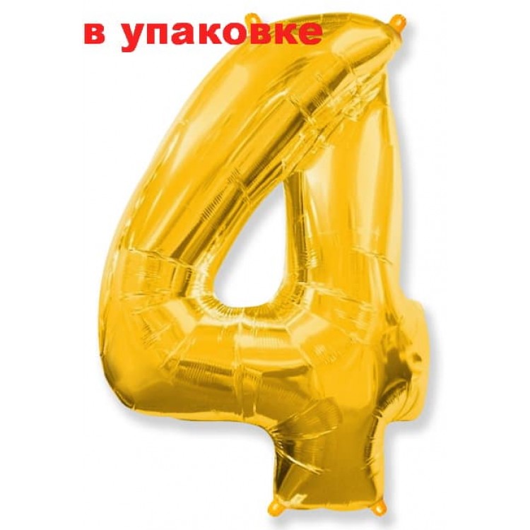 В упаковці Цифра 4 Flexmetal ЗОЛОТО (B901764O)
