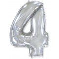 Цифра 4 Flexmetal 32" СРІБЛО (901814 Р)