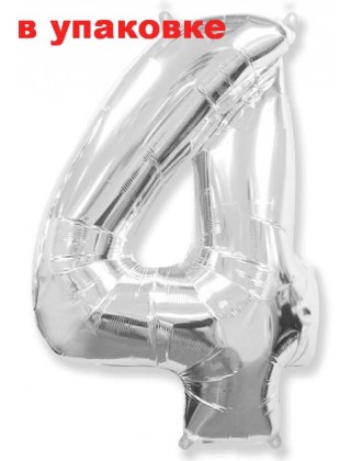 В упаковці Цифра 4 Flexmetal СРІБЛО ( B901764P)