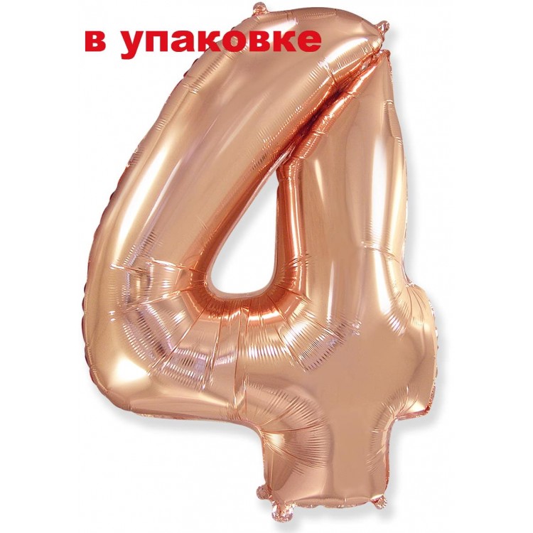 В упаковке Цифра 4 Flexmetal РОЖЕВОЕ-ЗОЛОТО (B901764RG)