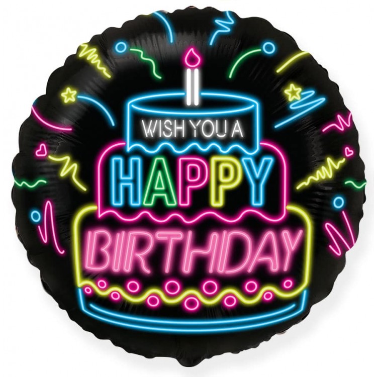402598 Круг-мини 9 с рисунком Happy birthday