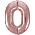 Цифра 0 Slim Agura  Рожеве золото (102 см / 40') 755440