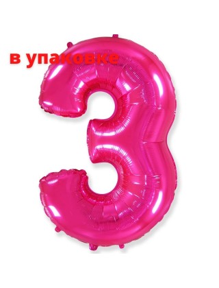 В упаковці Цифра 3 Flexmetal ФУКСІЯ (B901763F)